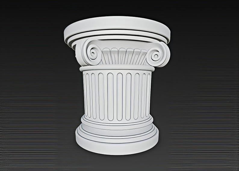 Ancient Corinthian Column Planter STL & 3MF | Luxury 3D Printable Vase for Home Decor image 2