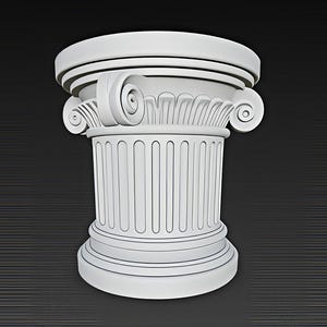 Ancient Corinthian Column Planter STL & 3MF | Luxury 3D Printable Vase for Home Decor image 3