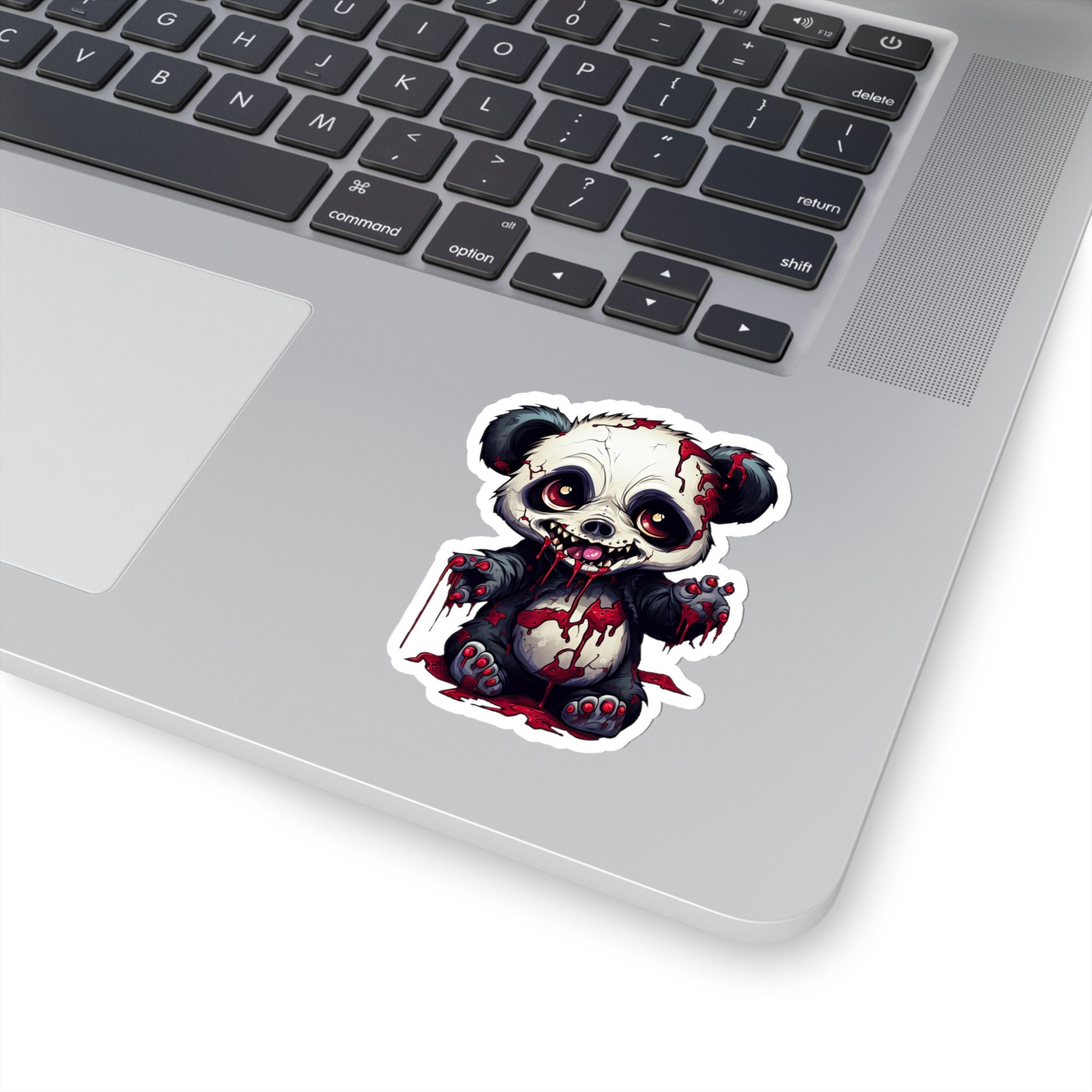 Discover Baby Zombie Panda Sticker - An Unearthly Blend of Cuteness and Horror