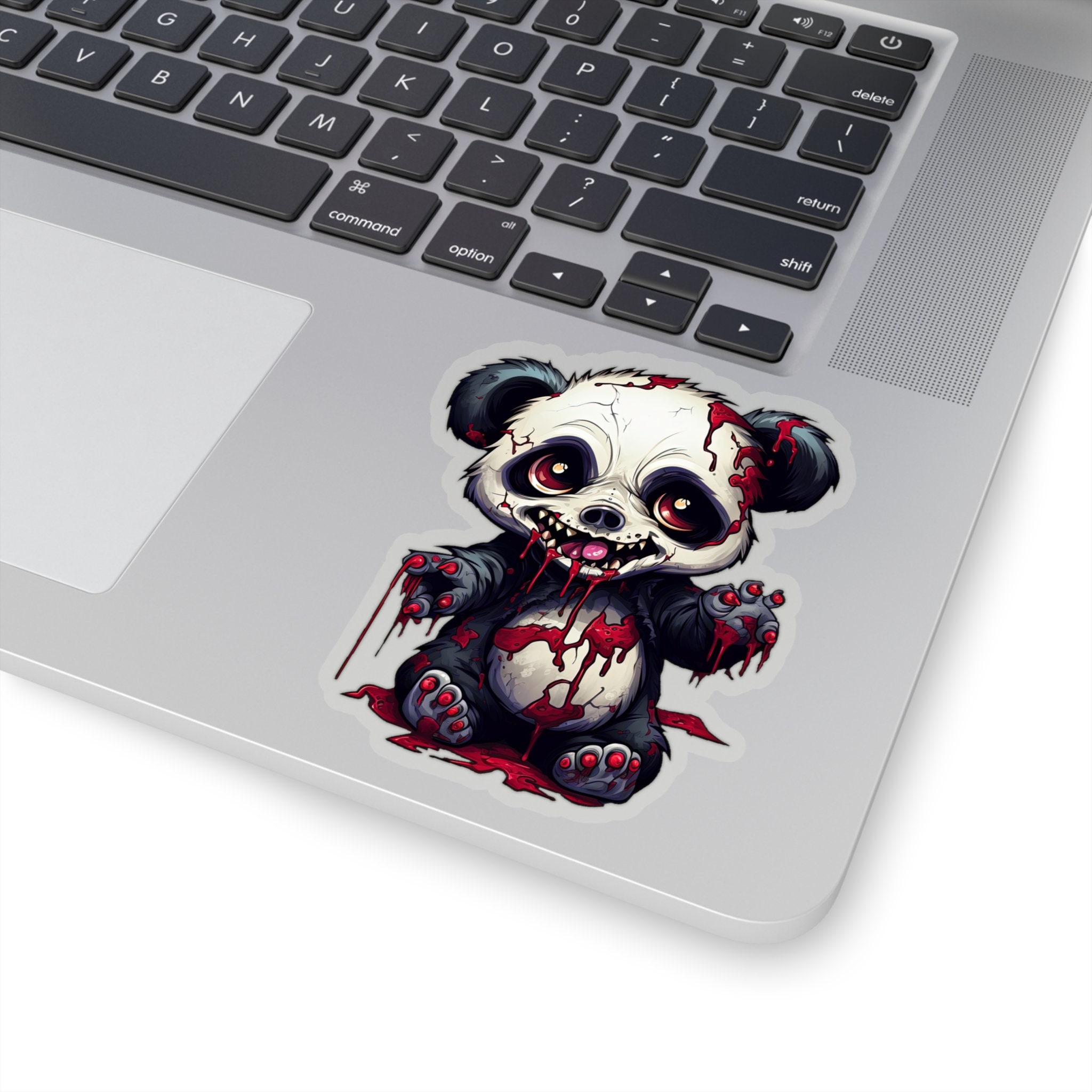 Discover Baby Zombie Panda Sticker - An Unearthly Blend of Cuteness and Horror
