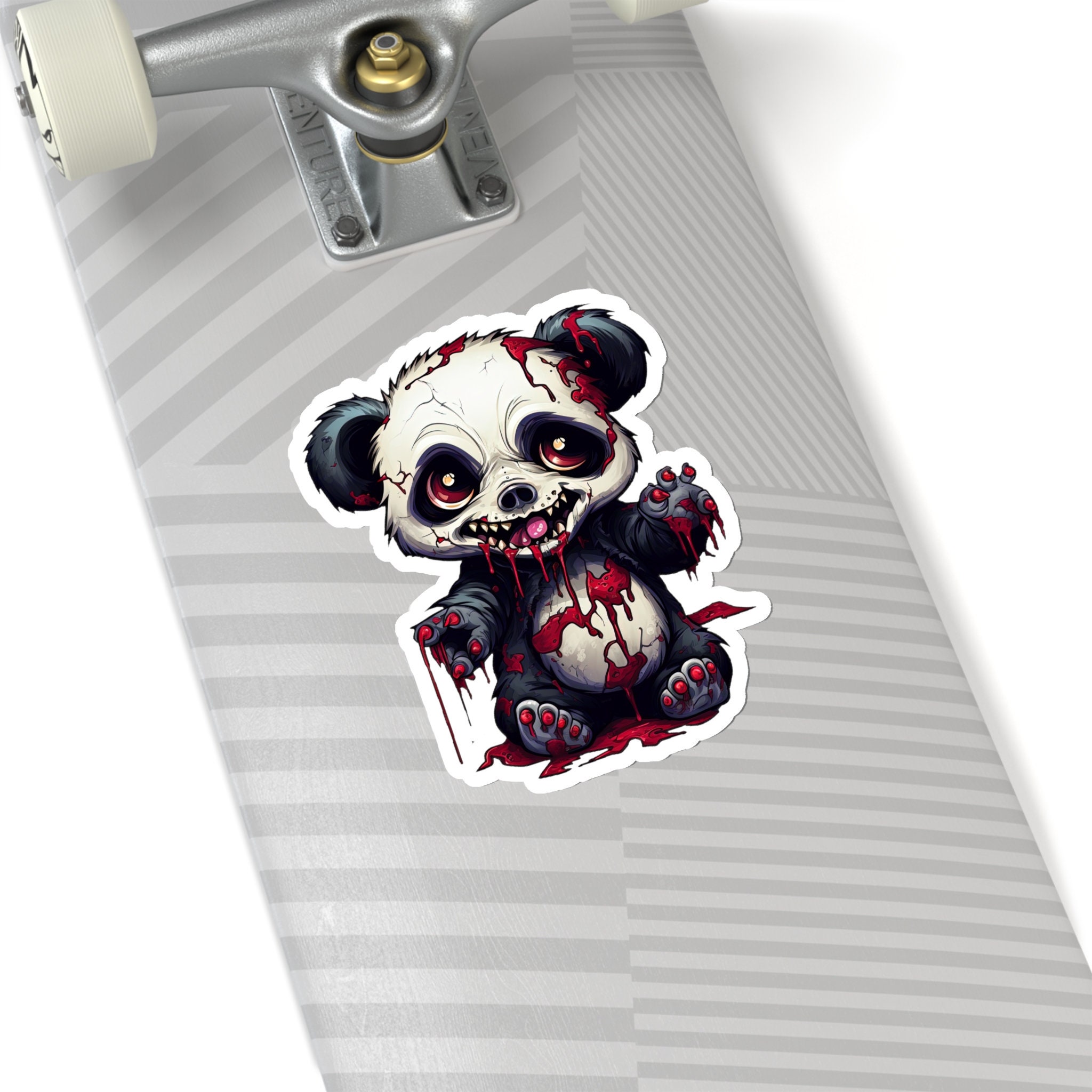 Discover Baby Zombie Panda Sticker - An Unearthly Blend of Cuteness and Horror