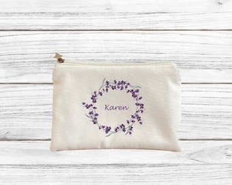 Gepersonaliseerde portemonnee lavendel clutch