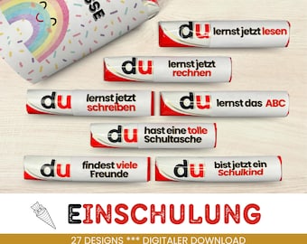 27 Duplo banderoles school enrollment unique gift idea for school child children 1st grade back to school gift to print PDF Download