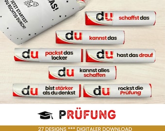 27 Duplo banderoles exam motivation unique gift idea for men women exam encouragement gift to print PDF Download