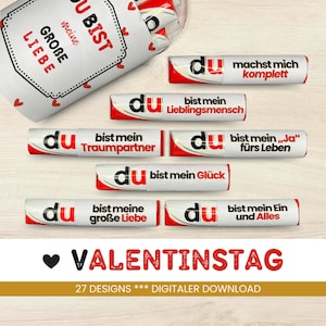 27 Duplo banderoles Valentine&#39;s Day unique gift idea for her him girlfriend partner gift boyfriend love to print PDF Download