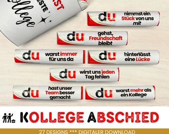 27 Duplo banderoles farewell colleague unique gift idea for gift 27 farewell gift colleague funny sayings print out download