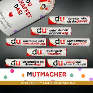 27 Duplo banderoles encouraging sayings unique gift idea motivational gift for children friend gift to print PDF Download