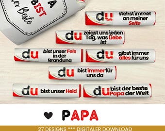 27 Duplo banderoles dad gift unique gift idea for father for Father's Day gift husband love to print PDF Download