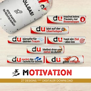 27 Duplo banderoles motivation unique gift idea motivational sayings for boyfriend girlfriend partner gift to print PDF Download