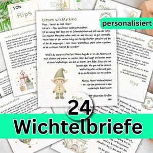 Secret Santa letters and 24 envelope templates with pranks, personalizable and editable for printing