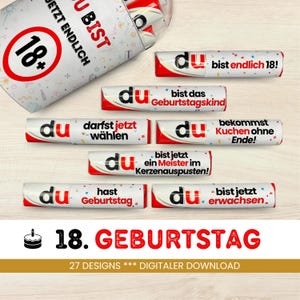 27 Duplo Banderoles 18th Birthday Unique Gift Idea Coming of Age Gift Finally Grown Up Sayings Print PDF Download