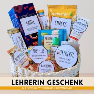 Teacher farewell gift gift basket as a thank you for primary school class digital download last minute farewell 4th grade
