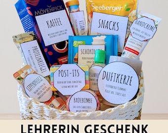 Teacher farewell gift gift basket as a thank you for primary school class digital download last minute farewell 4th grade