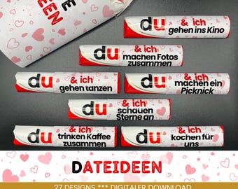 27 Duplo Banderoles Date Ideas Unique Gift Idea for Her Him Boyfriend Girlfriend Partner Gift Love to Print PDF Download