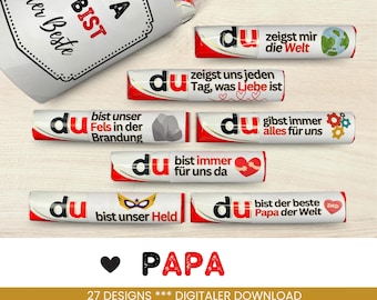 27 Duplo banderoles dad gift unique gift idea for father for Father's Day gift husband love to print PDF Download