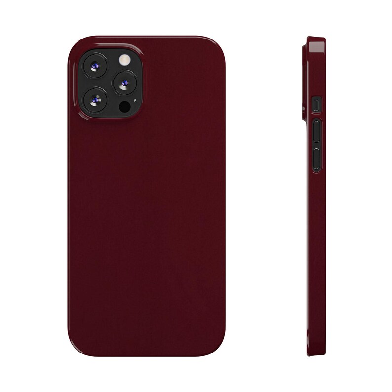 Burgundy Phone Case, Fall phone case, Trendy Aesthetic phone case, simple phone case for iPhone 11 12 13 14 15 16 image 8