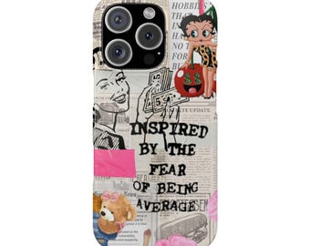 Vintage Cool Phone Case, Trendy Phone Case Abstract Retro Phone Case for iPhone 16 15 14 13 12 11