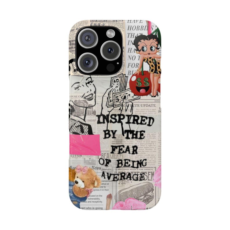 Vintage Cool Phone Case, Trendy Phone Case Abstract Retro Phone Case for iPhone 16 15 14 13 12 11 image 1