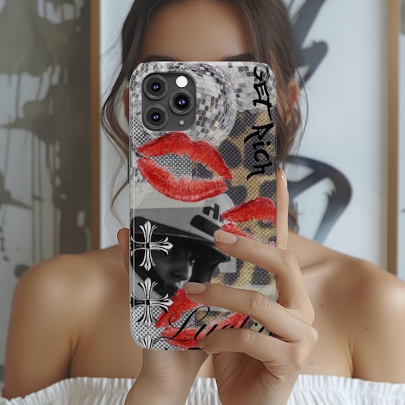 Vintage Trendy Phone Case, Aesthetic Phone Case Abstract Retro Phone Case for iPhone 16 15 14 13 12 11