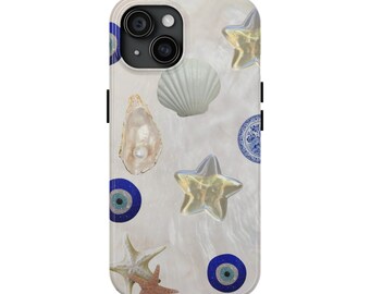 Aesthetic Phone case, Seashell Collage Phone Case, Trendy Phone Case, Cute iPhone Case for iPhone 15 14 13 12 11
