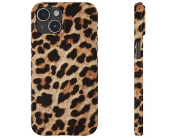 Cheetah Print Phone Case, Trendy Phone Case Aesthetic iPhone Case for iPhone 11 12 13 14 15