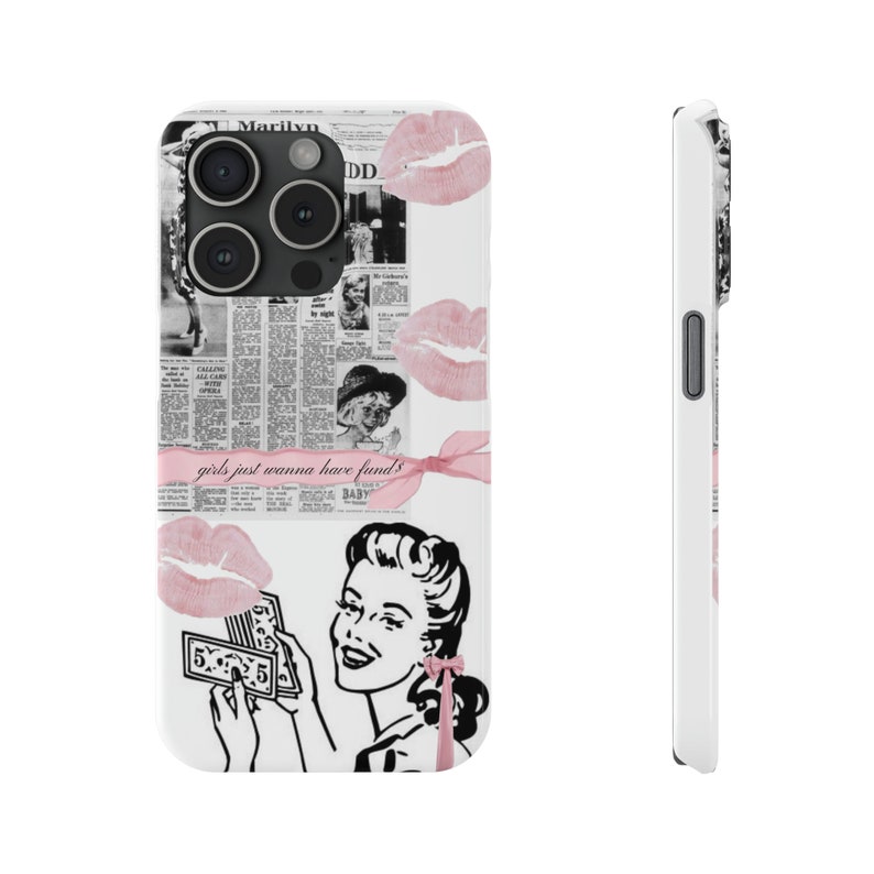 Fundas para teléfono Coquette Fundas para teléfono Collage Fundas para teléfono Lazo Fundas para teléfono Tendencias iPhone 15 14 13 12 11 imagen 1