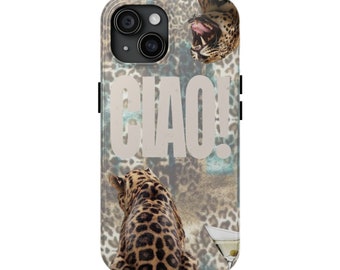 Aesthetic Collage Phone case, Cheetah Print Phone Case, Trendy Phone Case, Cute iPhone Case for iPhone 15 14 13 12 11