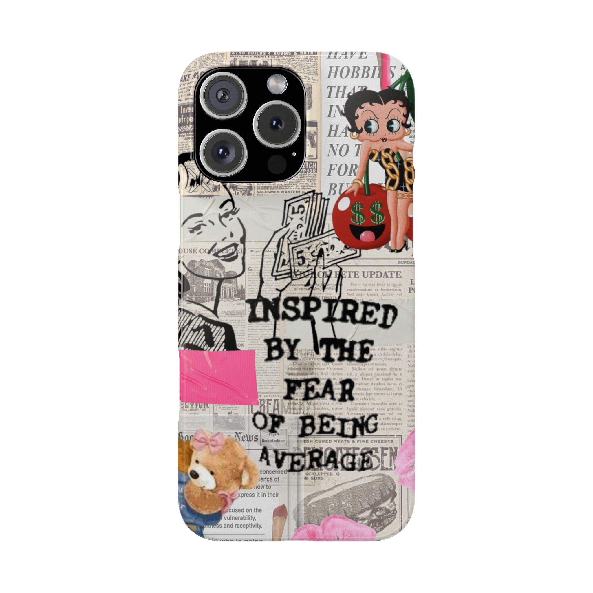 Vintage Cool Phone Case, Trendy Phone Case Abstract Retro Phone