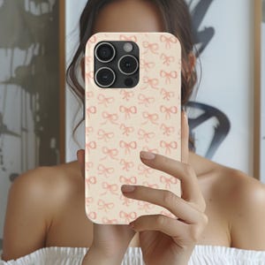 Bow Phone Case, Girly Phone Case, Retro Phone Case for iPhone 15 14 13 12 11
