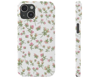 Trendy Cute Floral Phone Case, Aesthetic Phone Case Cute iPhone Case for iPhone 11 12 13 14 15