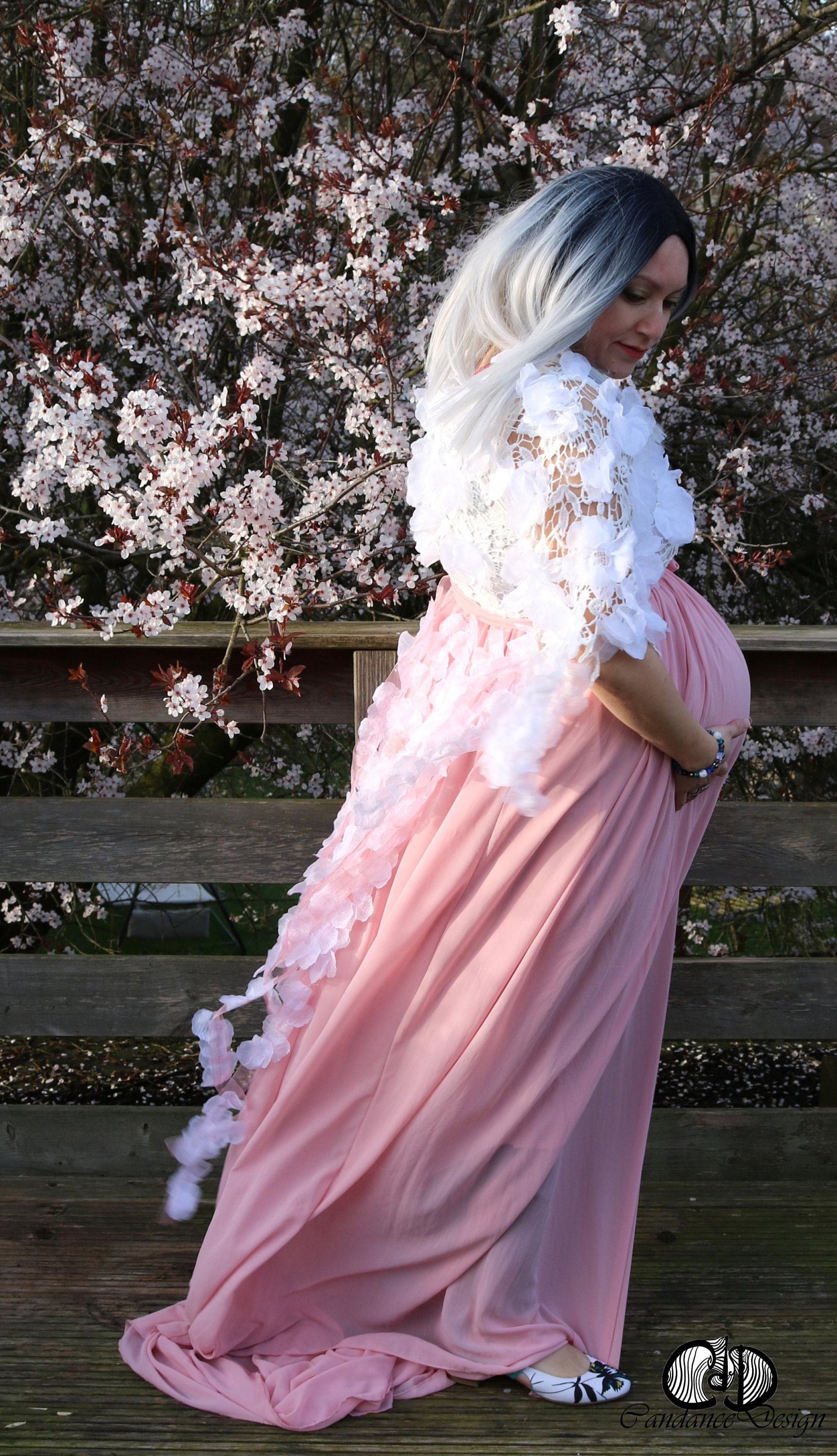 fitted lace wedding dress Amor Maternity Gauze Unique Boho Dresses M-xl / Caramel main image 0