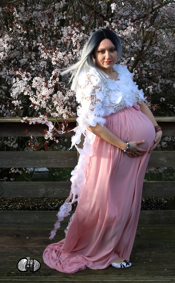 Buy Shooting Dress With Flowers, Romantic Maternity Dress, Festival Outfit,  Online in India - Etsy