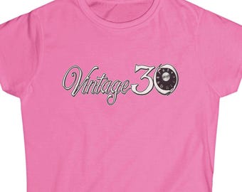 Vintage 30 Women's Softstyle Tee, Vintage Thirty Graphic T-Shirt, Vintage 30 Band Merchandise, Vintage Wear, Pensacola Florida Music Gear