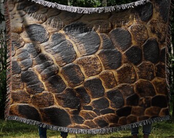 Jeté tissé confortable peau de serpent, couverture en peau de serpent, jeté animal, cadeau couverture serpent, décoration d'intérieur côtière, jeté, reptile