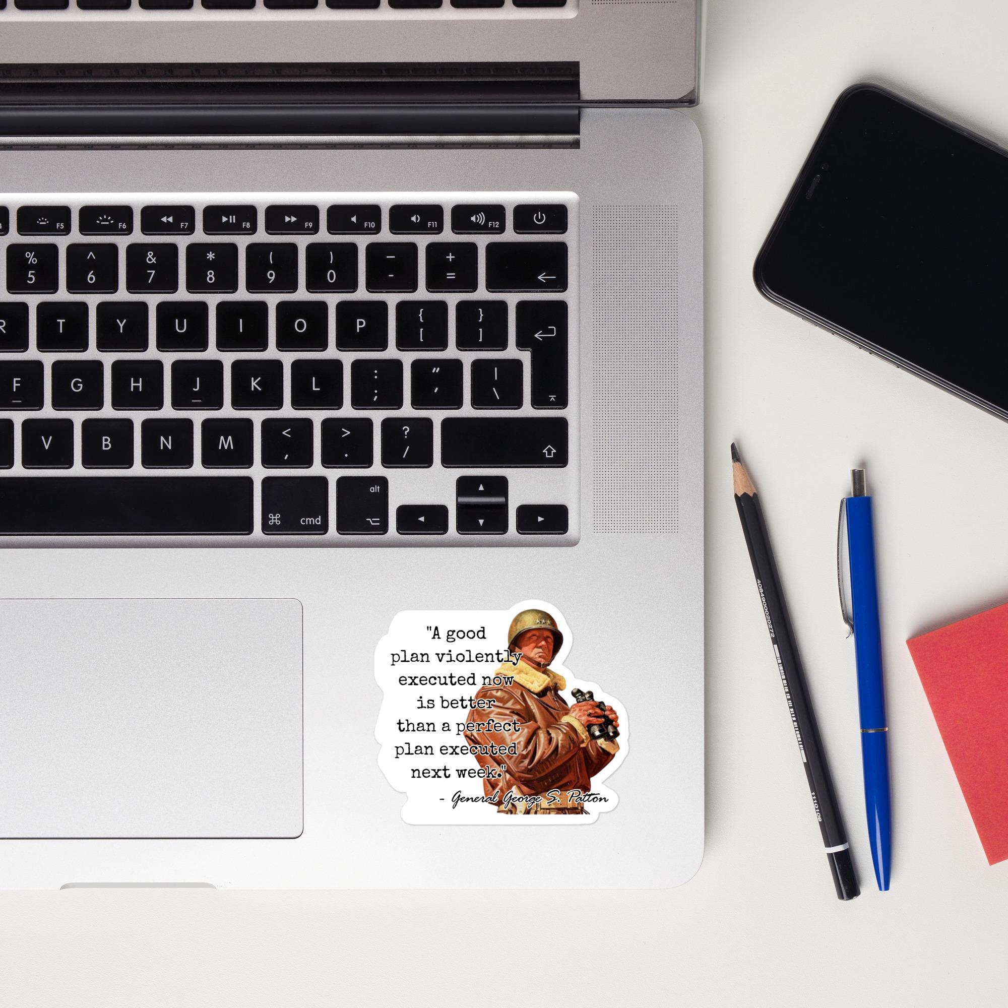 Executed Sticker General. Patton - STICKER -