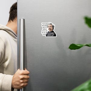 Mark Twain - MAGNET - "Politicians and diapers must be changed often, and for the same reason." - History Quotes Fridge Magnet
