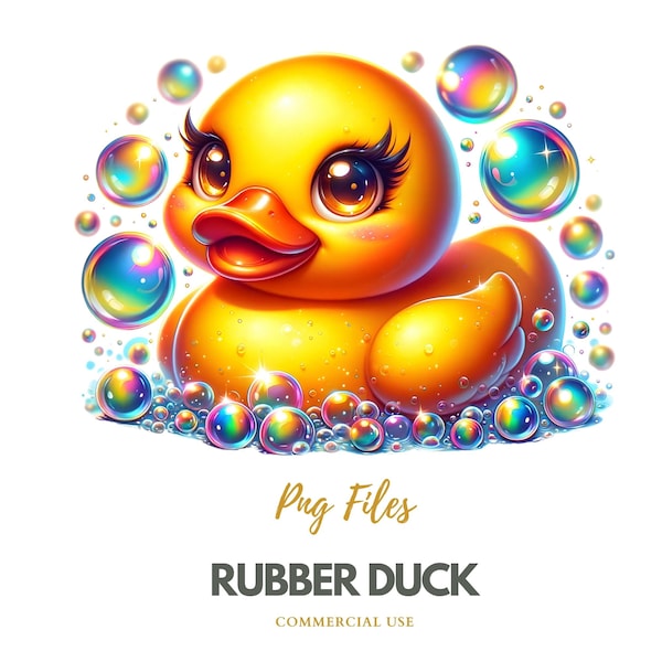 18 Rubber Duck Clipart bundle png, Duck tshirt, Duck tshirt png, Rubber Duck clipart, sublimation design, Rubber ducky, cute duck clipart