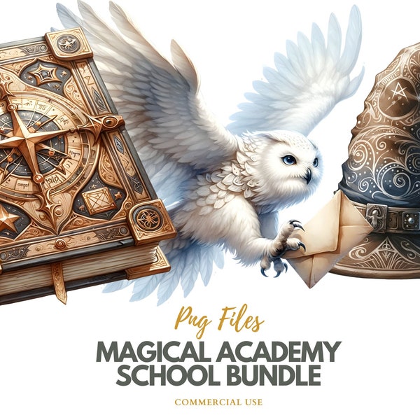 211 Magic school bundle. Halloween clipart, Witch and Wizard. Potions, wizarding school Digital watercolor. Commercial use, Instant download
