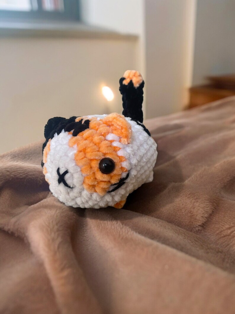 No Sew Cat Crochet Pattern Cute Loaf Cat Plushies, Amigurumi Crochet