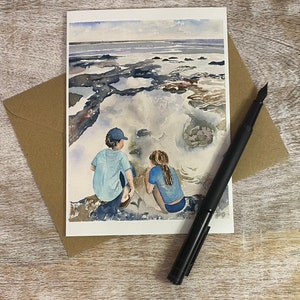 Tidepooling - Coastal watercolors, notecards, watercolor, landscape, prints