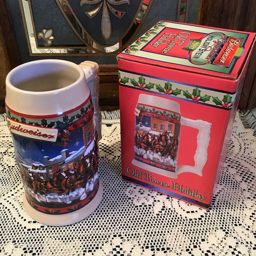 Budweiser Holiday Stein Etsy
