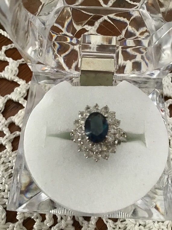 Vintage Sapphire Cocktail Ring - image 1