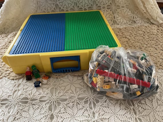 Lego 15x15 Carrying Case Display Storage With 2 1 Pound Bag of Lego Pieces Etsy