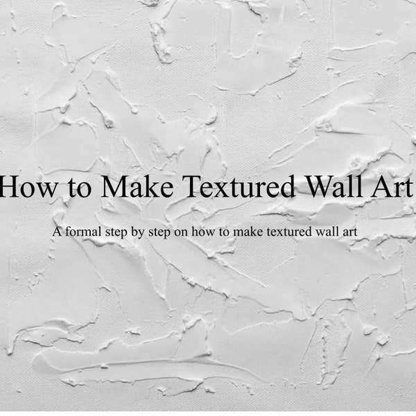 How to Make Textured Art PDF