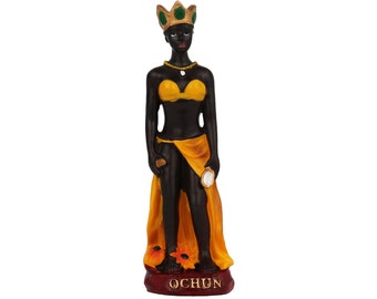 Orisha Oshun 4.625 Inch Resin Mini Figurine Orisha Ochun Deity of Love & Fertility Yoruba Religion New