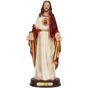 CORAZÓN SALE | Salgado Corazon de Jesus 8 Inch Resin Statue Sacred Heart of Jesus New
