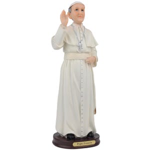 12 Inch Intricately Detailed Resin Figurine Of Pope Francis
