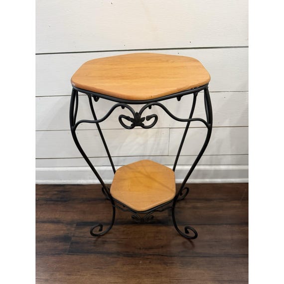 VTG Longaberger Wrought Iron Generations Plant Stand Woodcraft
