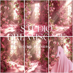 7 x Sfondo rosa, Foto di matrimonio, Romantico, Sovrapposizioni di Photoshop, Social media, Foto di fidanzamento, Maternità, Floreale rosa, Pastello