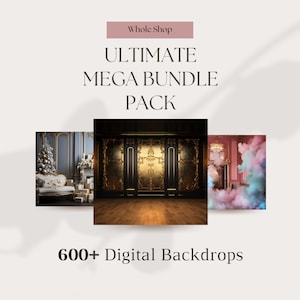 Complete Shop Collection: 600+ Digital Backdrops Bundle - Angel Wings, Wedding, Maternity, Gothic, Florals, & Christmas Themes for Photoshop